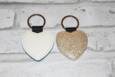 Glitter Heart Keychains for sublimation blank-Sublimation Blank-Elliott Creations